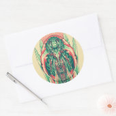 Aquaman | Nieuw paneel koningin visserij Ronde Sticker (Envelop)
