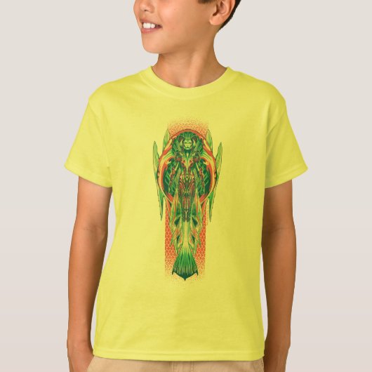 Aquaman | Nieuw paneel koningin visserij T-shirt (Voorkant)