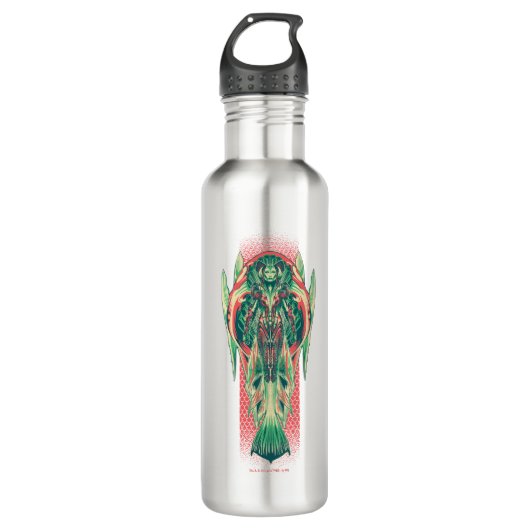 Aquaman | Nieuw paneel koningin visserij Waterfles (Voorkant)