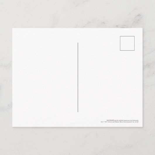 Aquaman | Ocean Master King Orm Refracted Graphic Briefkaart (Achterkant)