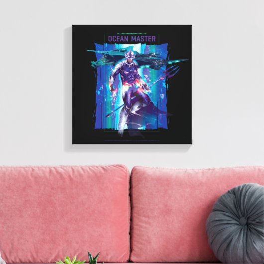 Aquaman | Ocean Master King Orm Refracted Graphic Canvas Afdruk (Insitu (Woonkamer))
