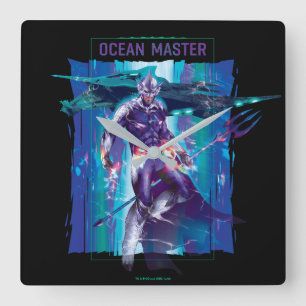 Aquaman   Ocean Master King Orm Refracted Graphic Vierkante Klok