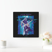 Aquaman | Ocean Master King Orm Refracted Graphic Vierkante Klok (Huis)