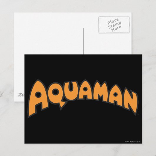 Aquaman Oranje Logo Briefkaart (Voorkant / Achterkant)