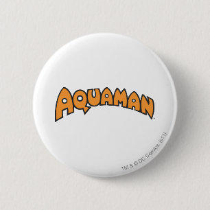 Aquaman Oranje Logo Ronde Button 5,7 Cm