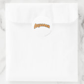 Aquaman Oranje Logo Ronde Sticker (Tas)