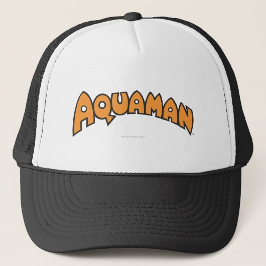 Aquaman Oranje Logo Trucker Pet (Voorkant)