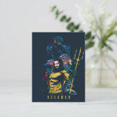 Aquaman | Orin, Mera en Black Manta Graphic Briefkaart (Staand voorkant)