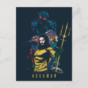 Aquaman   Orin, Mera en Black Manta Graphic Briefkaart