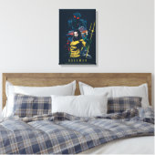Aquaman | Orin, Mera en Black Manta Graphic Canvas Afdruk (Insitu (Slaapkamer))