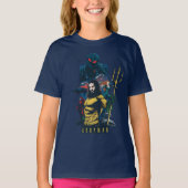 Aquaman | Orin, Mera en Black Manta Graphic T-shirt (Voorkant)