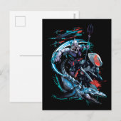 Aquaman | Orm, Zwarte Manta, Tylosaur en Ships Briefkaart (Voorkant / Achterkant)