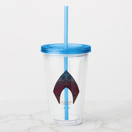 Aquaman | Paisley Aquaman Logo Acryl Drinkbeker (Voorkant)