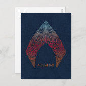 Aquaman | Paisley Aquaman Logo Briefkaart (Voorkant / Achterkant)