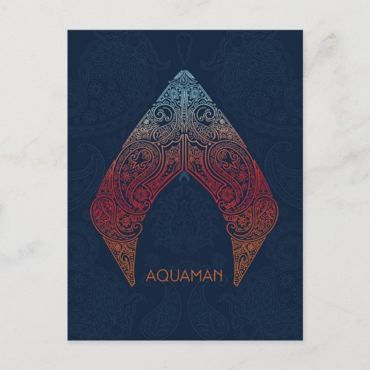 Aquaman | Paisley Aquaman Logo Briefkaart (Voorkant)