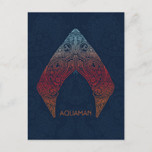 Aquaman   Paisley Aquaman Logo Briefkaart