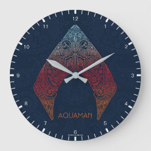 Aquaman   Paisley Aquaman Logo Grote Klok