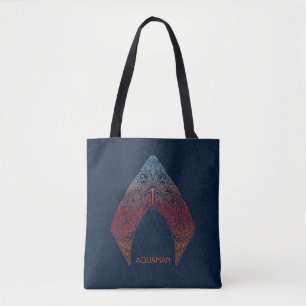 Aquaman   Paisley Aquaman Logo Tote Bag
