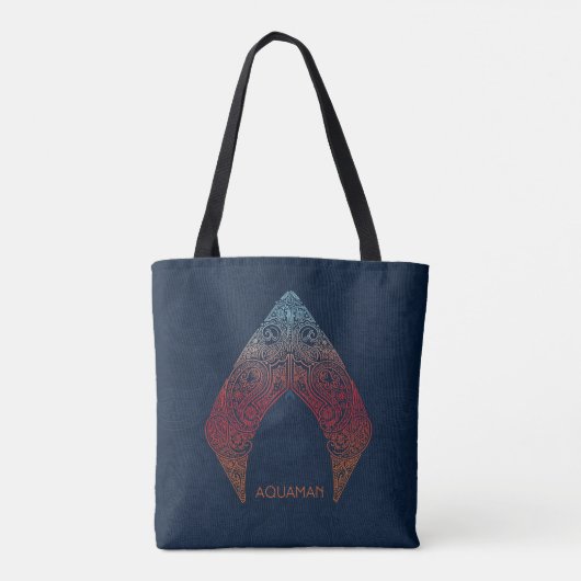Aquaman | Paisley Aquaman Logo Tote Bag (Achterkant)
