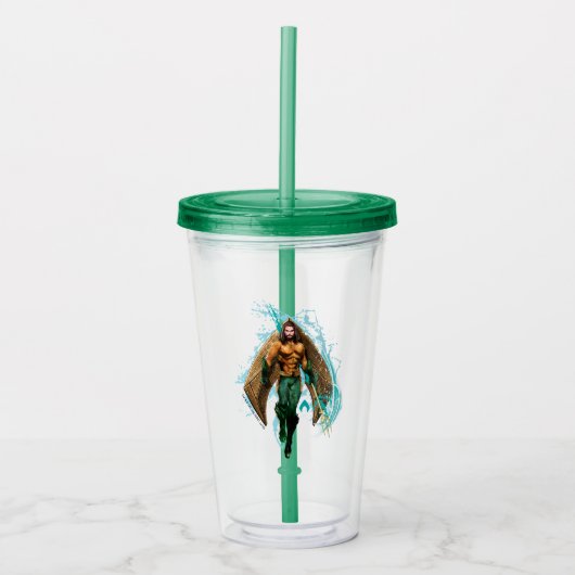 Aquaman | Prince Orin with Aquaman Logo Acryl Drinkbeker (Voorkant)