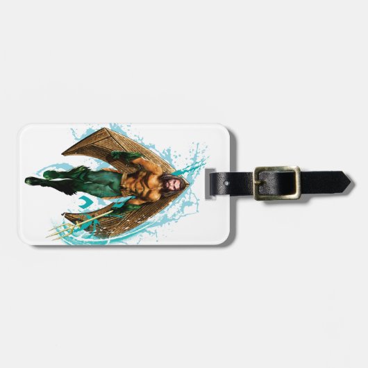 Aquaman | Prince Orin with Aquaman Logo Bagagelabel (Voorkant horizontaal)