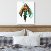 Aquaman | Prince Orin with Aquaman Logo Canvas Afdruk (Insitu (Slaapkamer))