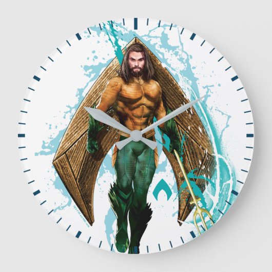 Aquaman | Prince Orin with Aquaman Logo Grote Klok (Voorkant)