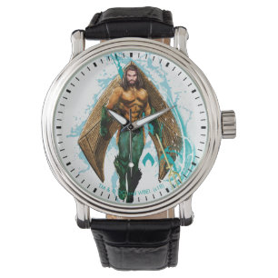 Aquaman   Prince Orin with Aquaman Logo Horloge