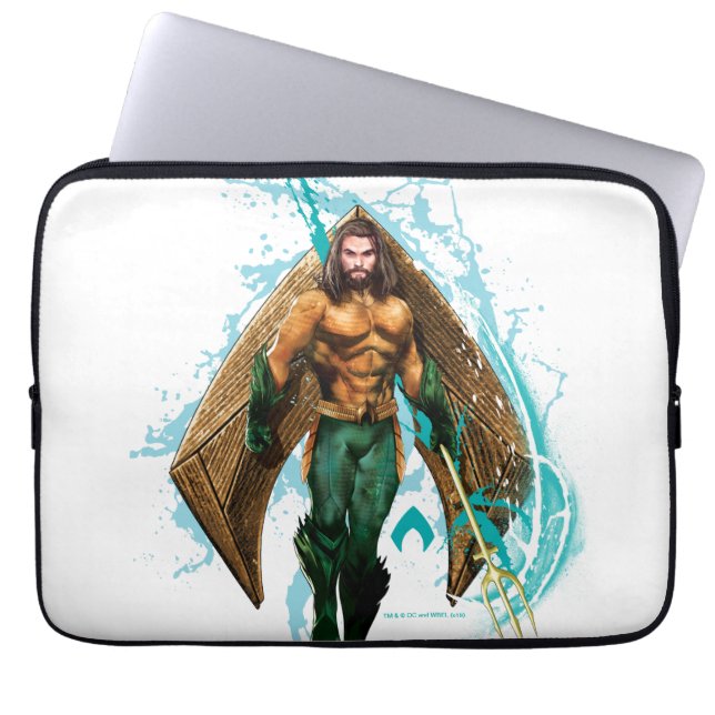 Aquaman | Prince Orin with Aquaman Logo Laptop Sleeve (Voorkant)