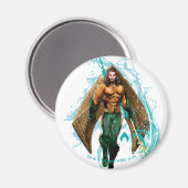 Aquaman | Prince Orin with Aquaman Logo Magneet (Voorkant / Achterkant)
