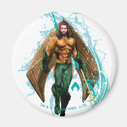 Aquaman | Prince Orin with Aquaman Logo Magneet (Voorkant)