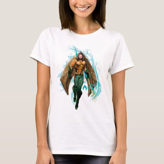 Aquaman | Prince Orin with Aquaman Logo T-shirt (Voorkant)