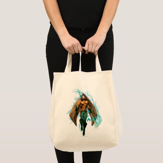 Aquaman | Prince Orin with Aquaman Logo Tote Bag (Voorkant (product))
