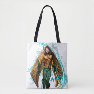 Aquaman   Prince Orin with Aquaman Logo Tote Bag