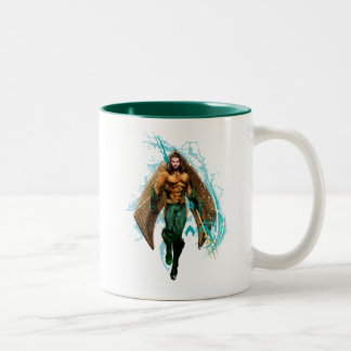 Aquaman | Prince Orin with Aquaman Logo Tweekleurige Koffiemok