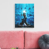 Aquaman | Prince Orin with Aquatic Animals Canvas Afdruk (Insitu (Woonkamer))