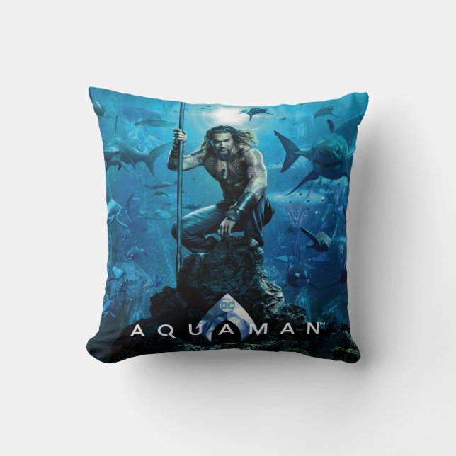 Aquaman | Prince Orin with Aquatic Animals Kussen (Voorkant)