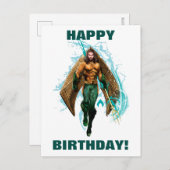 Aquaman | Prins Orin met Logo Aquaman Briefkaart (Voorkant / Achterkant)