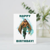 Aquaman | Prins Orin met Logo Aquaman Briefkaart (Staand voorkant)