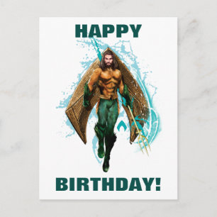 Aquaman Prins Orin met Logo Aquaman Briefkaart