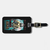 Aquaman | "Redder van de Zeeen" Modernist grafisch Bagagelabel (Voorkant horizontaal)