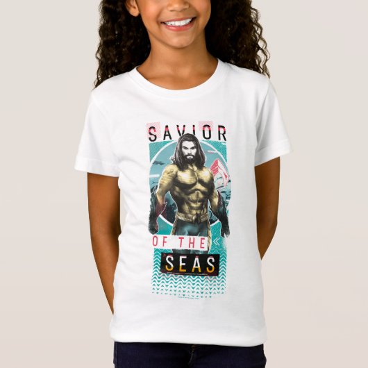 Aquaman | "Redder van de Zeeen" Modernist grafisch T-shirt (Voorkant)