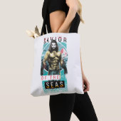 Aquaman | "Redder van de Zeeen" Modernist grafisch Tote Bag (Dichtbij)