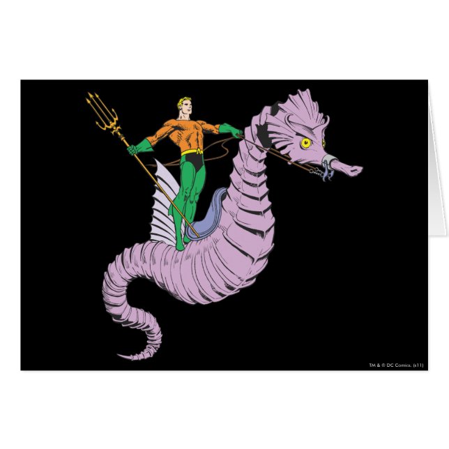 Aquaman Rides Seahorse (Voorkant Horizontaal)