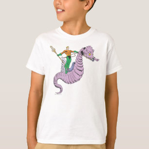 Aquaman Rides Seahorse T-shirt