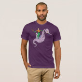 Aquaman Rides Seahorse T-shirt (Voorkant volledig)