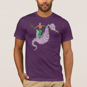 Aquaman Rides Seahorse T-shirt
