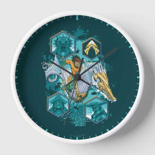 Aquaman Riding Seahorse door de koninkrijken (Voorkant)