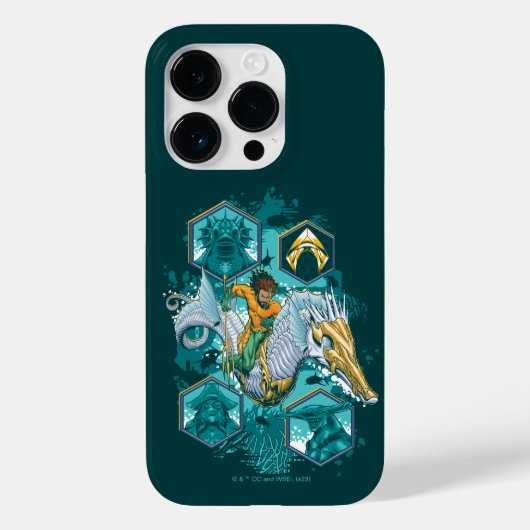 Aquaman Riding Seahorse door de koninkrijken Case-Mate iPhone Case (Achterkant)