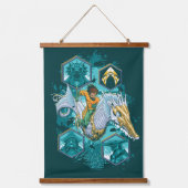 Aquaman Riding Seahorse door de koninkrijken Hangend Wandkleed (Voorkant)